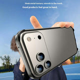 iPhone 17 Pro Max EIDERWOOD Metal Bumper Cover m. Stødabsorberende Silikone Hjørner - Mørkeblå