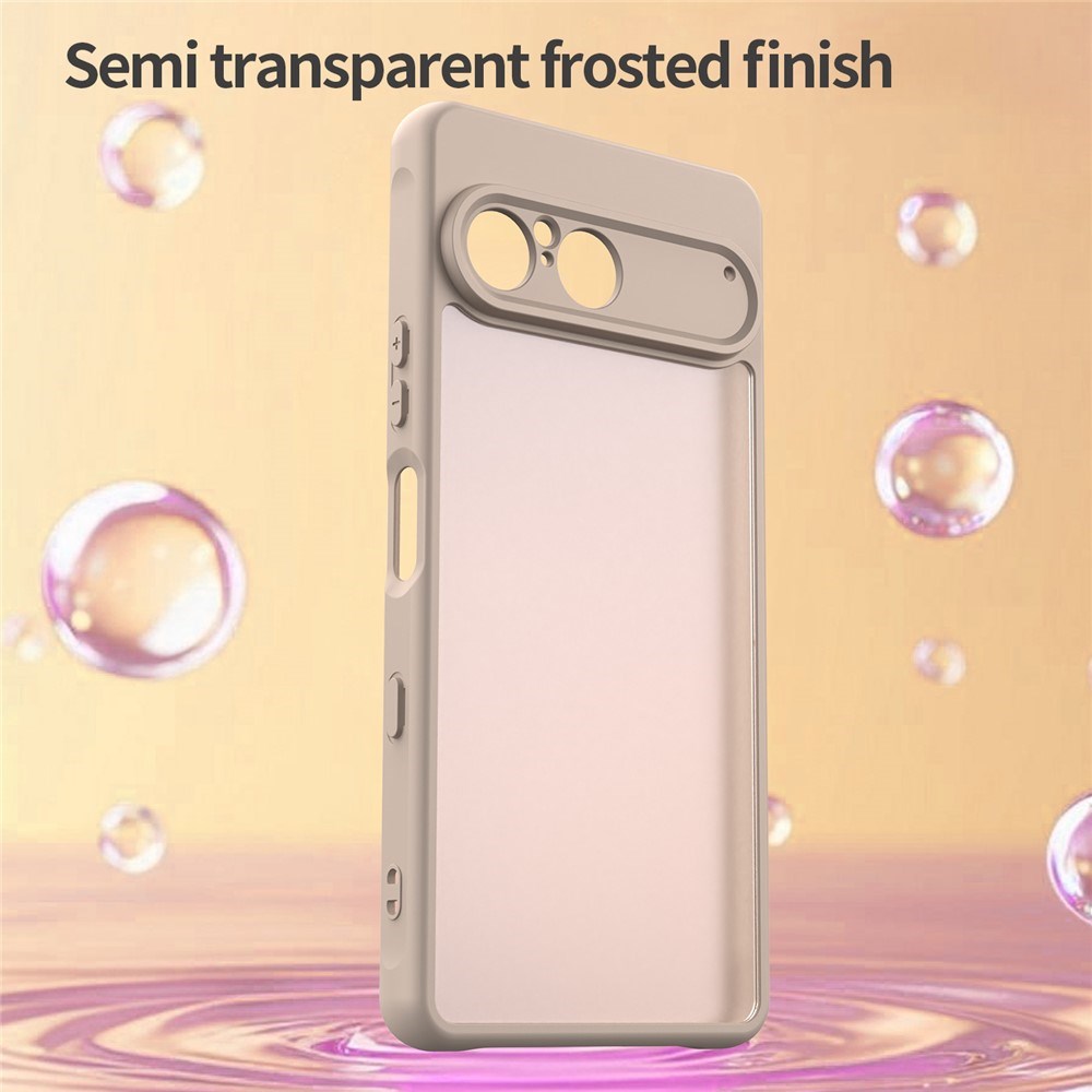 Sony Xperia 10 VII - EIDERWOOD Mat Hybrid Bagside Cover - Gennemsigtig / Beige