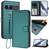 Sony Xperia 10 VII - EIDERWOOD Kunstlæder Flip Cover - Kortholder & Strop - Grøn