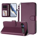 Sony Xperia 10 VII - EIDERWOOD Kunstlæder Flip Cover - Kortholder & Strop - Lilla