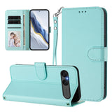 Sony Xperia 10 VII - EIDERWOOD Kunstlæder Flip Cover - Kortholder & Strop - Lyseblå