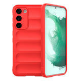 Samsung Galaxy S23 Fleksibelt Plastik Bagside Cover - Rød
