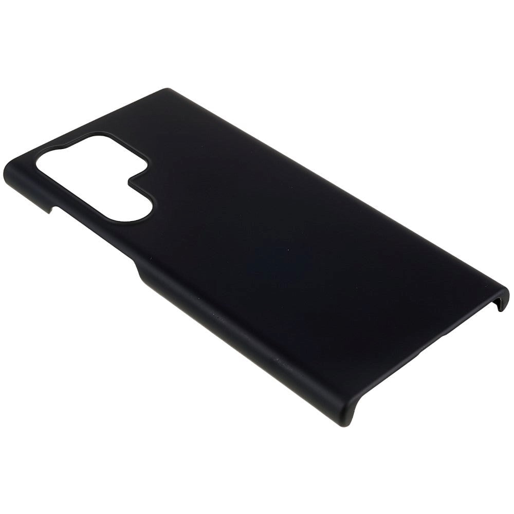 Samsung Galaxy S23 Ultra Hårdt Plastik Bagside Cover - Sort