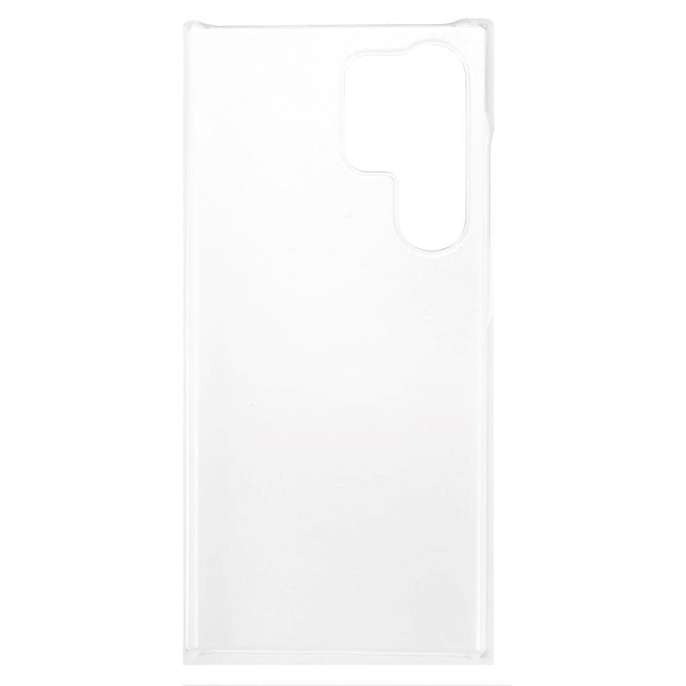 Samsung Galaxy S23 Ultra Hårdt Plastik Bagside Cover - Gennemsigtig