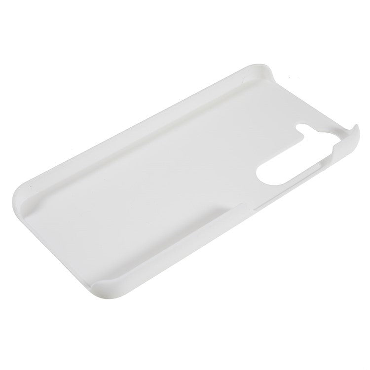 Samsung Galaxy S23 Hårdt Plastik Bagside Cover - Blank Hvid