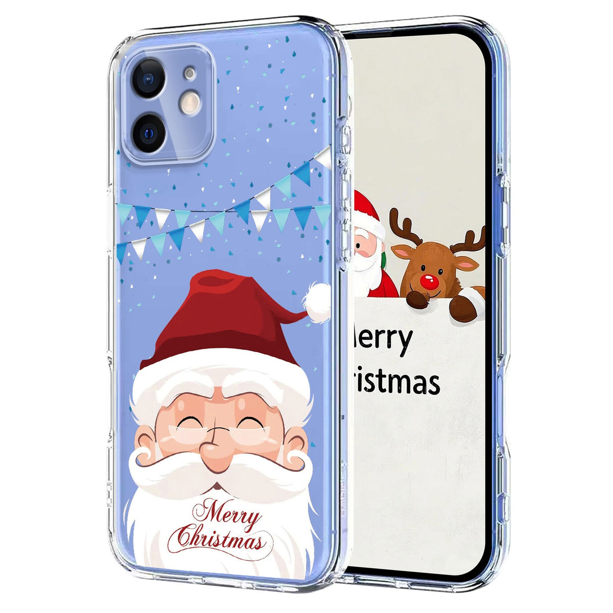 EIDERWOOD iPhone 11 Fleksibelt Plast Jule Mobil Cover - Gennemsigtig / Julemanden
