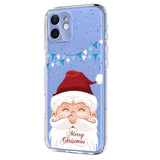 EIDERWOOD iPhone 12 / 12 Pro Fleksibelt Plast Jule Mobil Cover - Gennemsigtig / Julemanden