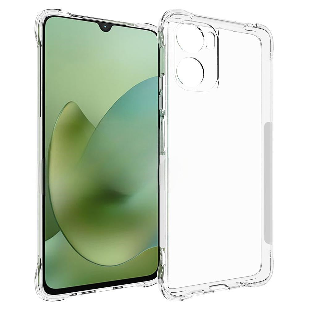 Motorola Moto G06 / G06 Power EIDERWOOD Fleksibelt Plast Bagside Cover m. Stødabsorberende Hjørner - Gennemsigtig
