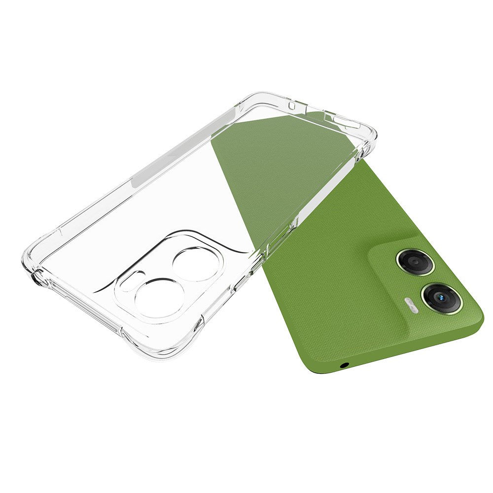 Motorola Moto G06 / G06 Power EIDERWOOD Fleksibelt Plast Bagside Cover m. Stødabsorberende Hjørner - Gennemsigtig