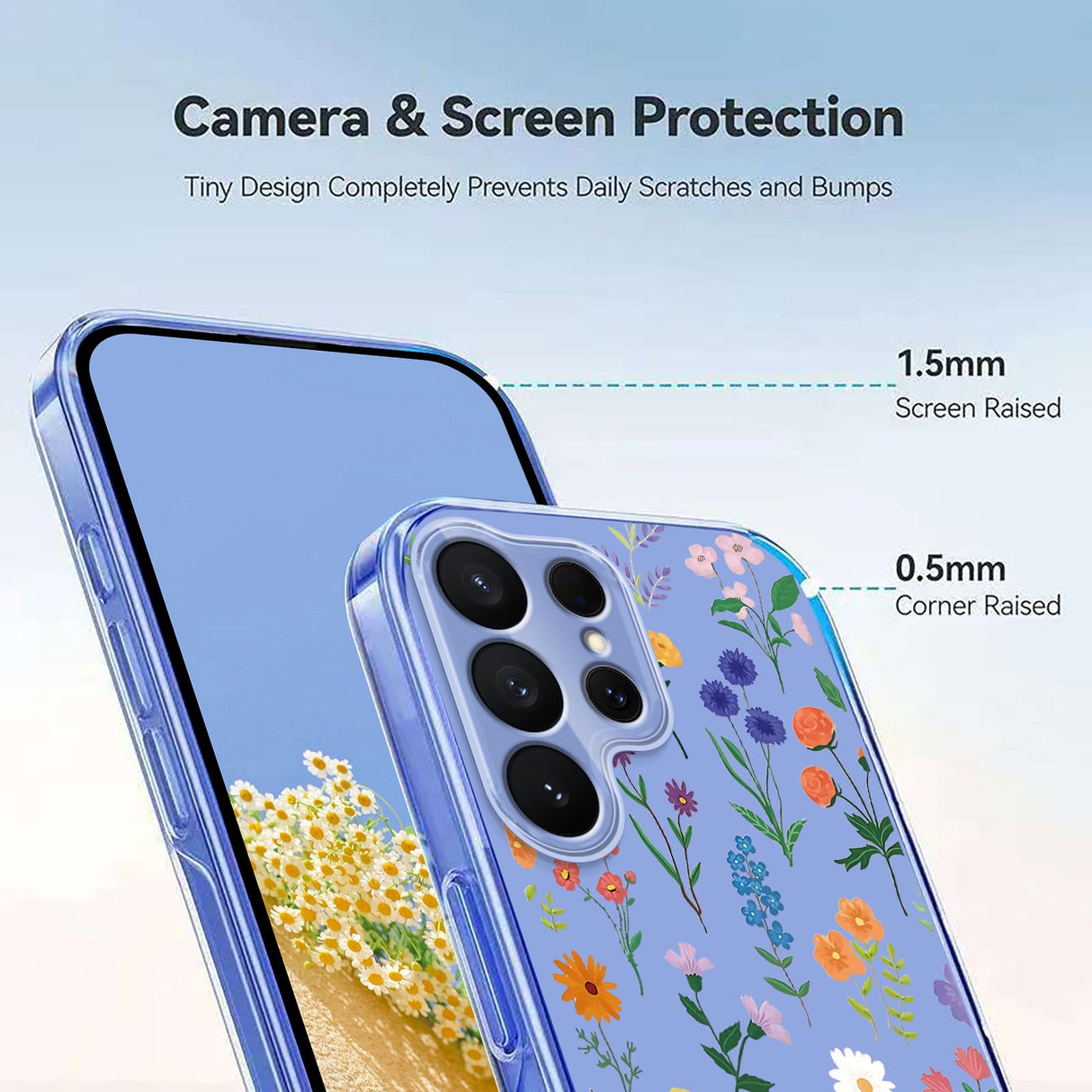 EIDERWOOD Samsung Galaxy S26 Ultra Plast Cover m. Mønster - Gennemsigtig / Vilde Blomster