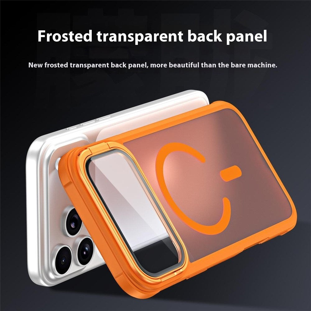 iPhone 18 Pro / 17 Pro EIDERWOOD Hybrid Plast Bagside Cover m. Kamera Cover & Ståfunktion - MagSafe Kompatibel - Rød