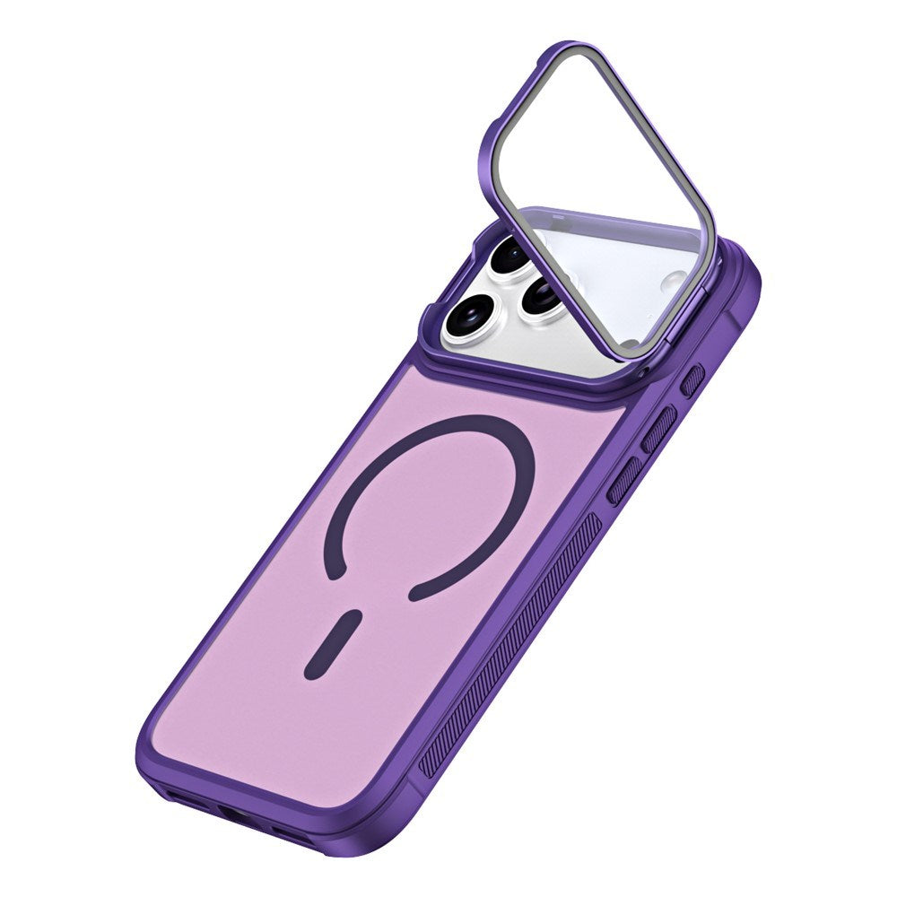 iPhone 18 Pro / 17 Pro EIDERWOOD Hybrid Plast Bagside Cover m. Kamera Cover & Ståfunktion - MagSafe Kompatibel - Lilla