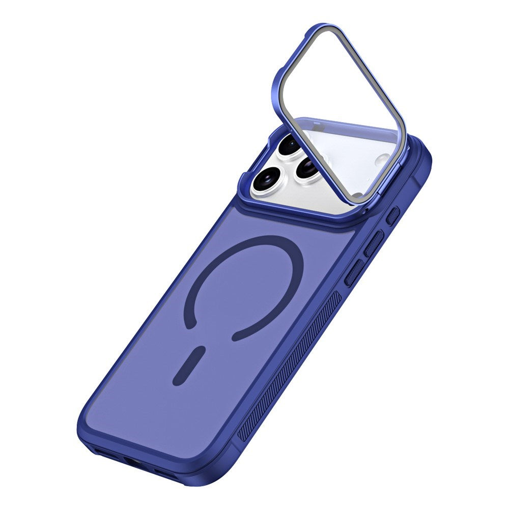 iPhone 18 Pro / 17 Pro EIDERWOOD Hybrid Plast Bagside Cover m. Kamera Cover & Ståfunktion - MagSafe Kompatibel - Blå
