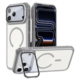 iPhone 18 Pro / 17 Pro EIDERWOOD Hybrid Plast Bagside Cover m. Kamera Cover & Ståfunktion - MagSafe Kompatibel - Grå