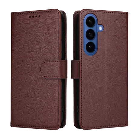 EIDERWOOD Samsung Galaxy S26 Kunstlæder Flip Cover - Strop - Brun