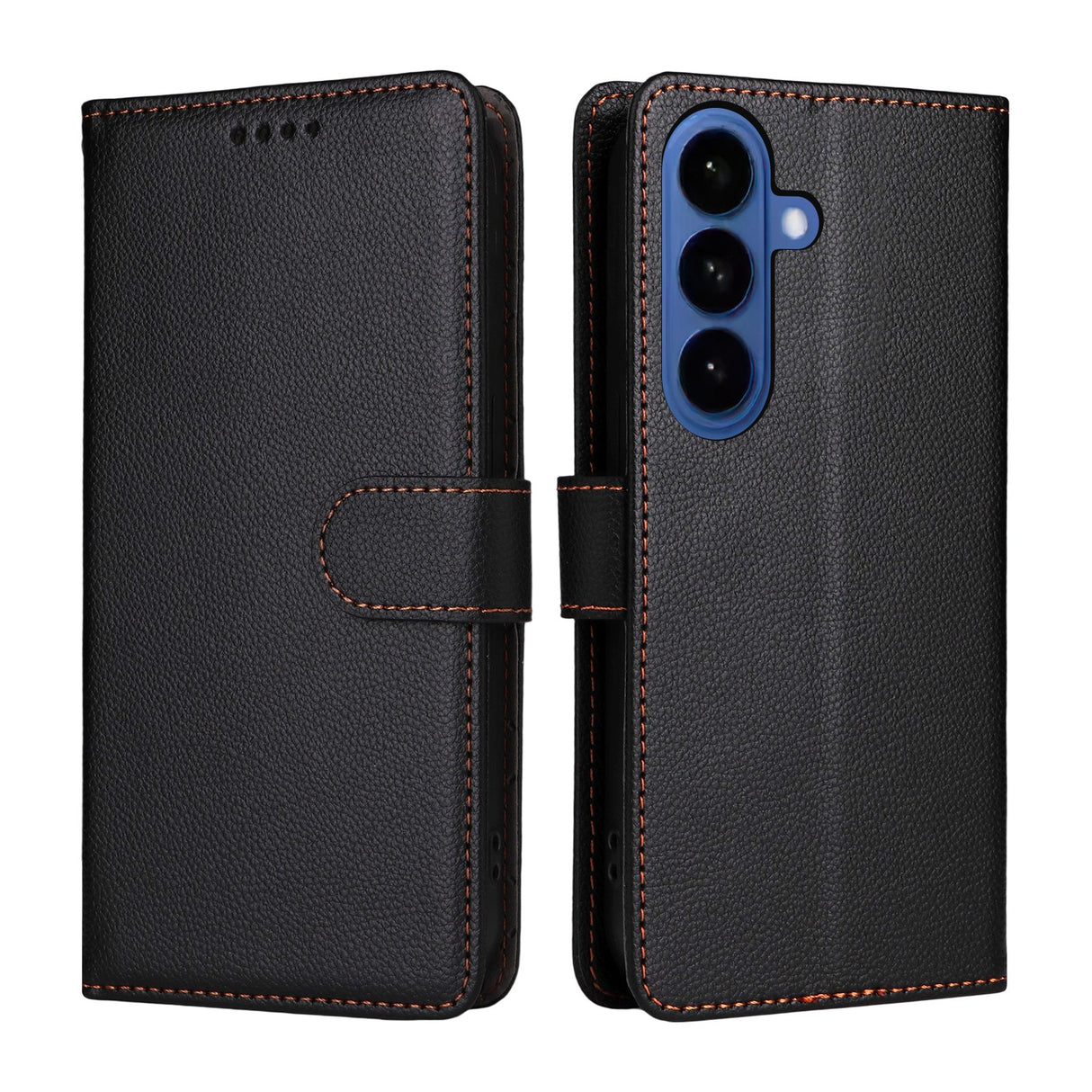 EIDERWOOD Samsung Galaxy S26 Kunstlæder Flip Cover - Strop - Sort