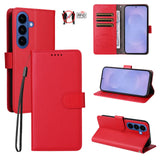 EIDERWOOD Samsung Galaxy S26 Kunstlæder Flip Cover - Strop - Rød