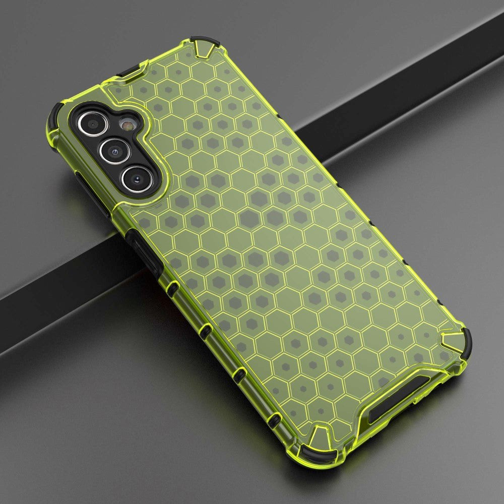 Samsung Galaxy A14 (5G) Hybrid Case - Honeycomb Grøn