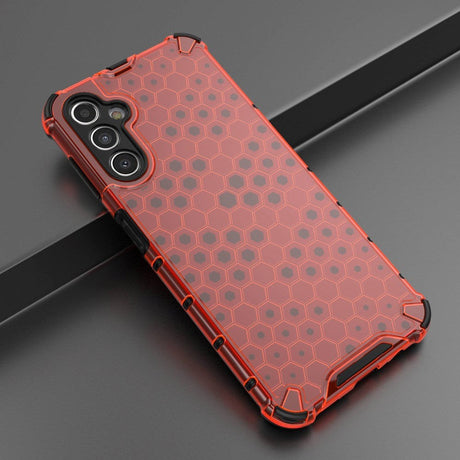 Samsung Galaxy A14 (5G) Hybrid Case - Honeycomb Rød