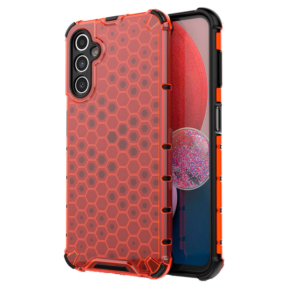 Samsung Galaxy A14 (5G) Hybrid Case - Honeycomb Rød