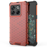 OnePlus 10T Hybrid Case - Honeycomb Rød