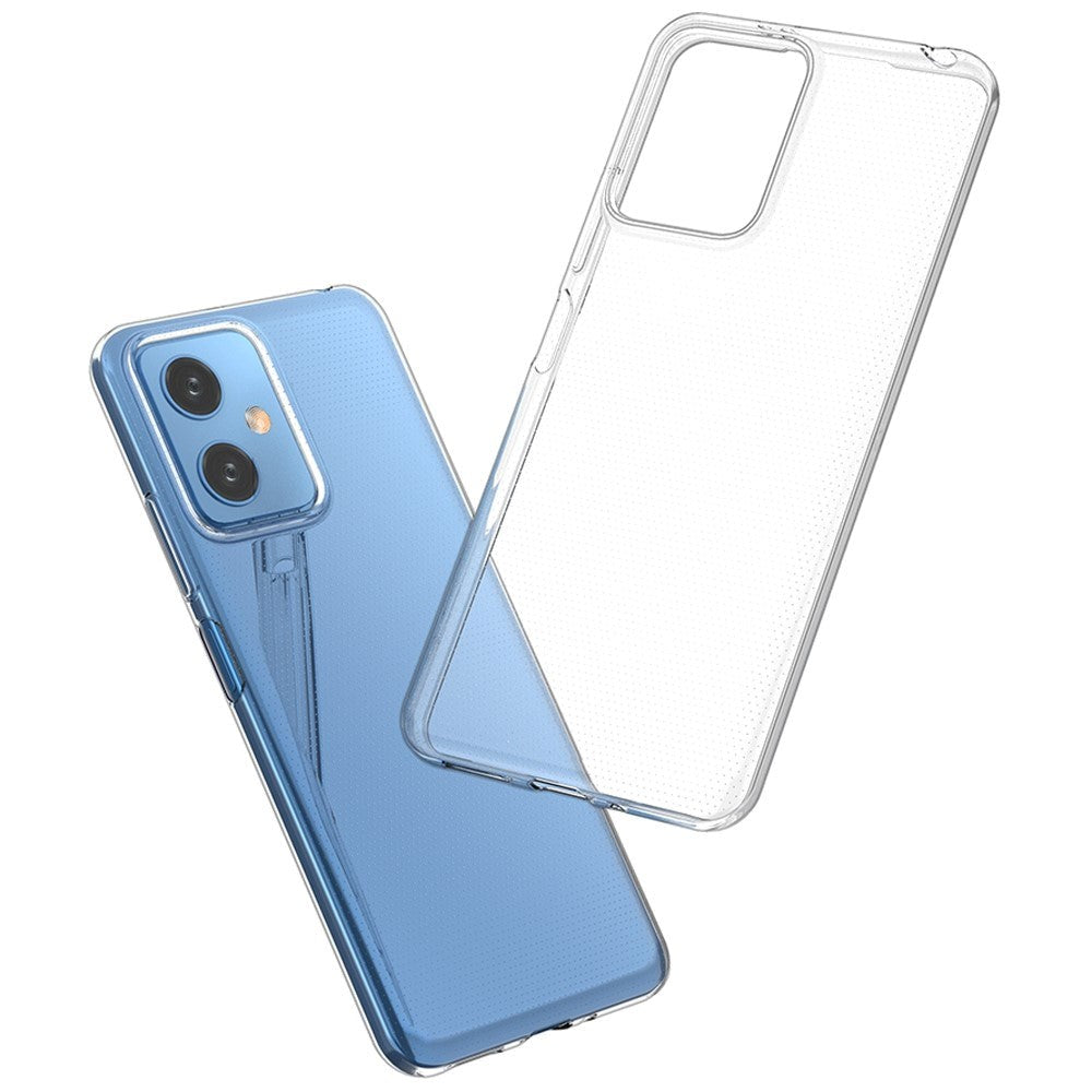 Xiaomi Redmi Note 12 (5G) / Poco X5 (5G) Fleksibelt Plastik Bagside Cover - Gennemsigtig