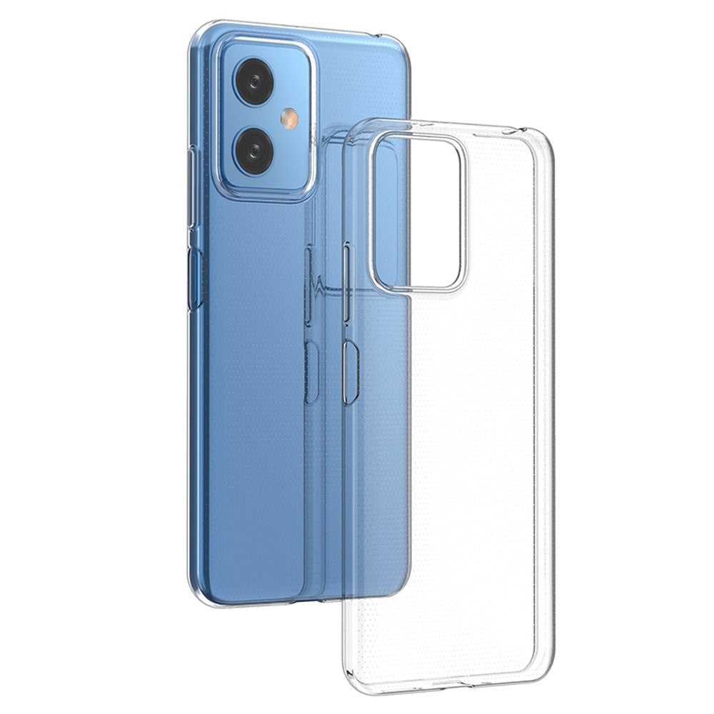 Xiaomi Redmi Note 12 (5G) / Poco X5 (5G) Fleksibelt Plastik Bagside Cover - Gennemsigtig