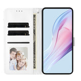 EIDERWOOD iPhone 17 Kunstlæder Flip Mobil Cover m. Polka Design - Hvid