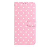 EIDERWOOD iPhone 17 Kunstlæder Flip Mobil Cover m. Polka Design - Lyserød