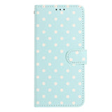 EIDERWOOD iPhone 17 Kunstlæder Flip Mobil Cover m. Polka Design - Blå