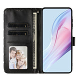 EIDERWOOD iPhone 17 Kunstlæder Flip Mobil Cover m. Polka Design - Sort