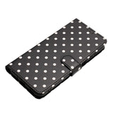 EIDERWOOD iPhone 17 Kunstlæder Flip Mobil Cover m. Polka Design - Sort