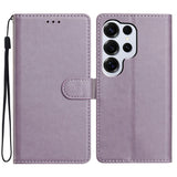 EIDERWOOD Samsung Galaxy S26 Ultra Kunstlæder Flip Cover m. Strop & Pung - Lilla
