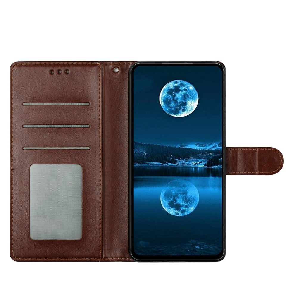 EIDERWOOD Samsung Galaxy S26 Ultra Kunstlæder Flip Cover m. Strop & Pung - Brun