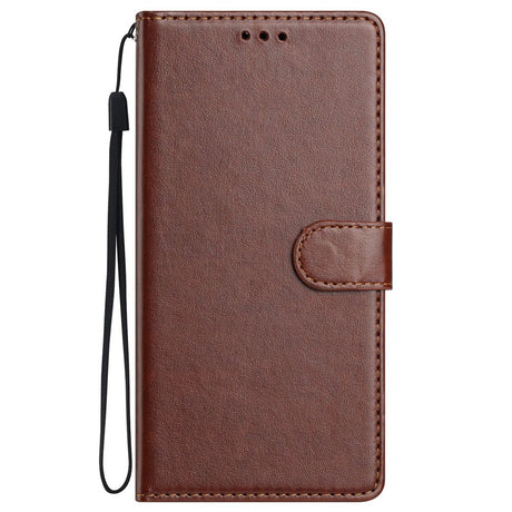EIDERWOOD Samsung Galaxy S26 Ultra Kunstlæder Flip Cover m. Strop & Pung - Brun