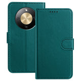 Honor Magic8 Lite EIDERWOOD Kunstlæder Flip Cover m. Kortholder - Grøn