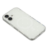 EIDERWOOD iPhone 17 Hybrid Mobil Cover m. Polka Design - MagSafe Kompatibel - Gennemsigtig / Hvid