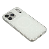 EIDERWOOD iPhone 17 Pro Hybrid Mobil Cover m. Polka Design - MagSafe Kompatibel - Gennemsigtig / Hvid
