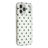 EIDERWOOD iPhone 17 Pro Max Hybrid Mobil Cover m. Polka Design - MagSafe Kompatibel - Gennemsigtig / Sort