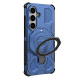 EIDERWOOD Samsung Galaxy S26 Hybrid Håndværker Cover - Roterende Kickstand - Blå