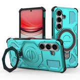 EIDERWOOD Samsung Galaxy S26 Hybrid Håndværker Cover - Roterende Kickstand - Turkis