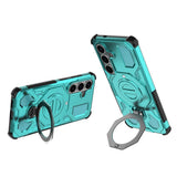 EIDERWOOD Samsung Galaxy S26 Hybrid Håndværker Cover - Roterende Kickstand - Turkis