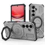 EIDERWOOD Samsung Galaxy S26 Hybrid Håndværker Cover - Roterende Kickstand - Grå