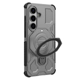 EIDERWOOD Samsung Galaxy S26 Hybrid Håndværker Cover - Roterende Kickstand - Grå