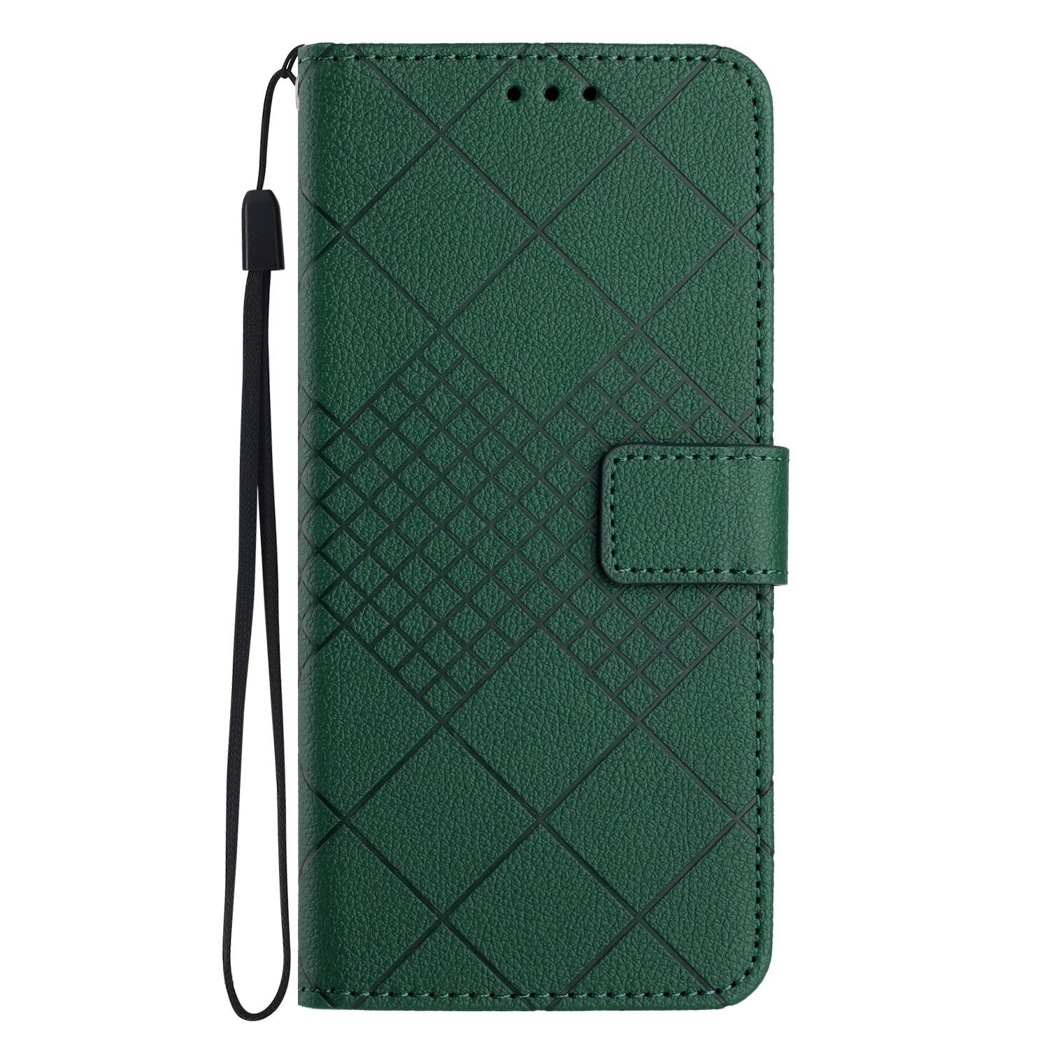 EIDERWOOD OnePlus 15 Kunstlæder Mobil Flipcover m. Aftryk - Grøn