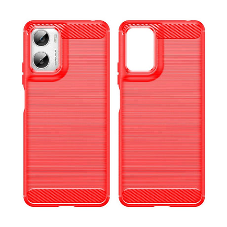 EIDERWOOD Motorola Moto G06 / G06 Power - Carbon Fiber Mobil Cover - Rød