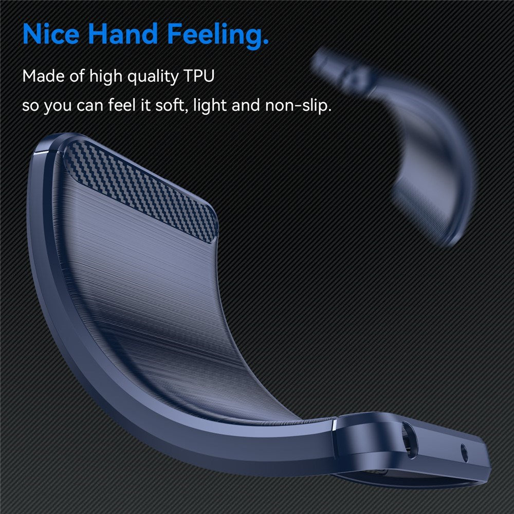 EIDERWOOD Motorola Moto G06 / G06 Power - Carbon Fiber Mobil Cover - Blå