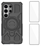 Samsung Galaxy S26 Ultra Håndværkercover m. Kickstand & 2 x Skærmbeskyttelse - Sort