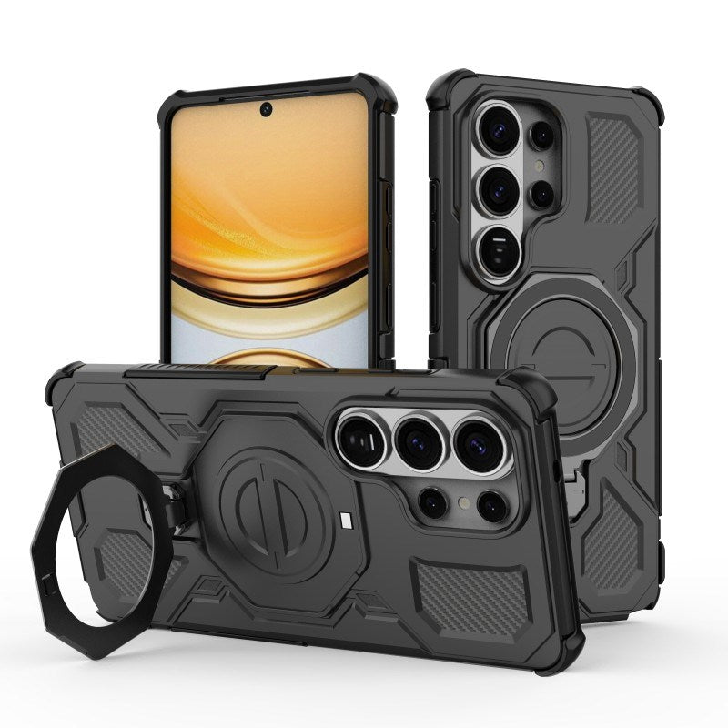 Samsung Galaxy S26 Ultra Håndværkercover m. Kickstand & 2 x Skærmbeskyttelse - Sort