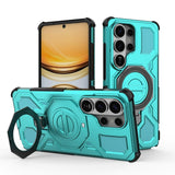 Samsung Galaxy S26 Ultra Håndværkercover m. Kickstand & 2 x Skærmbeskyttelse - Turkis